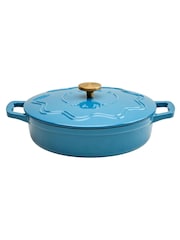 Judge Blue 28cm Enamelled Cast Iron Shallow Casserole - Image 6 of 6