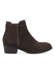 Hush Puppies Brown Ingrid Zip Boots - Image 1 of 4