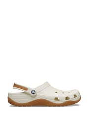 Crocs White Classic Evo Gum Clogs - Image 1 of 5