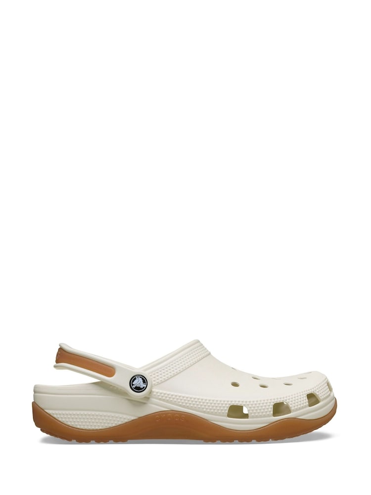 Crocs White Classic Evo Gum Clogs - Image 1 of 5 Crocs White Classic Evo Gum Clogs - Image 1 of 5