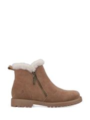 Hush Puppies Brown Hollis Zip Boots - Image 1 of 4