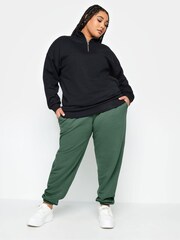 Yours Curve Green Joggers - Image 1 of 4