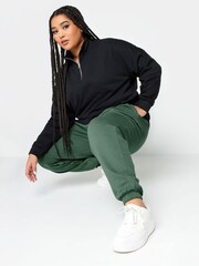 Yours Curve Green Joggers - Image 4 of 4