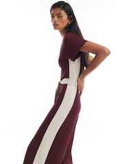 River Island Red Premium Colourblock Jumpsuit - Image 4 of 4