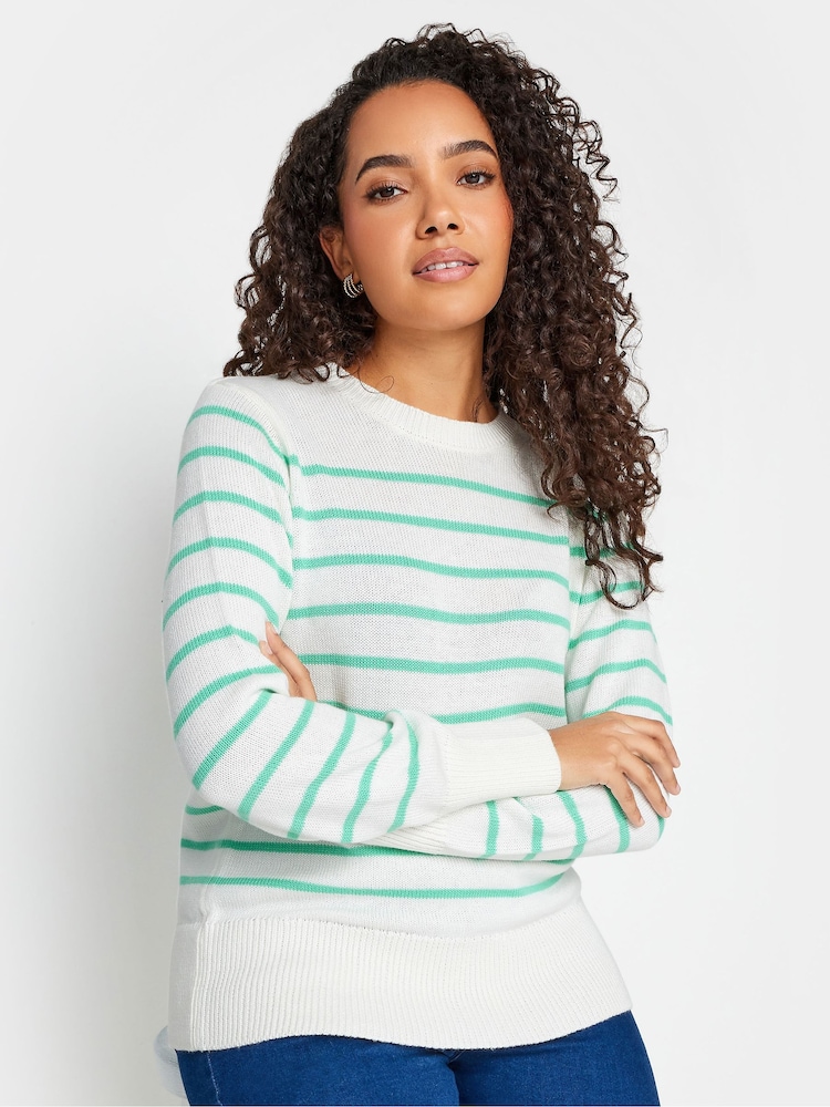 Grün - M&Co Gestreifter Pullover - Bild 2 von 5