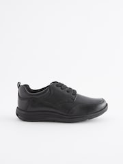 Noir - Chaussures School en cuir à lacets - Image 2 de 7