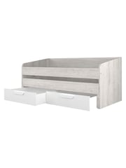 Trasman Grey Terrassa Daybed with Storage Drawers and Pull Out Bed - Image 3 of 4