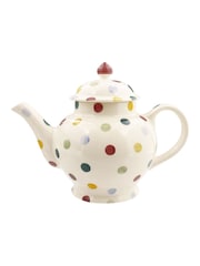 Emma Bridgewater Cream Polka Dot 4 Mug Teapot - Image 2 of 4