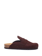 Hush Puppies Brown Briar Closed Toe Backless Loafers - Image 1 of 5