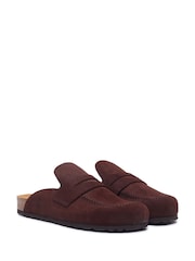 Hush Puppies Brown Briar Closed Toe Backless Loafers - Image 3 of 5
