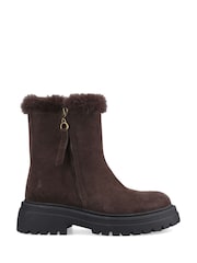 Hush Puppies Brown Rosalind Boots - Image 3 of 6