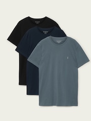 Allsaints מארז של 3 חולצות טי עם צווארון עגול ושרוולים קצרים, דגם Tonic - תמונה 1 מתוך 8