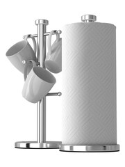 Morphy Richards Silver Mug Tree And Towel Holder Set - Image 3 of 5