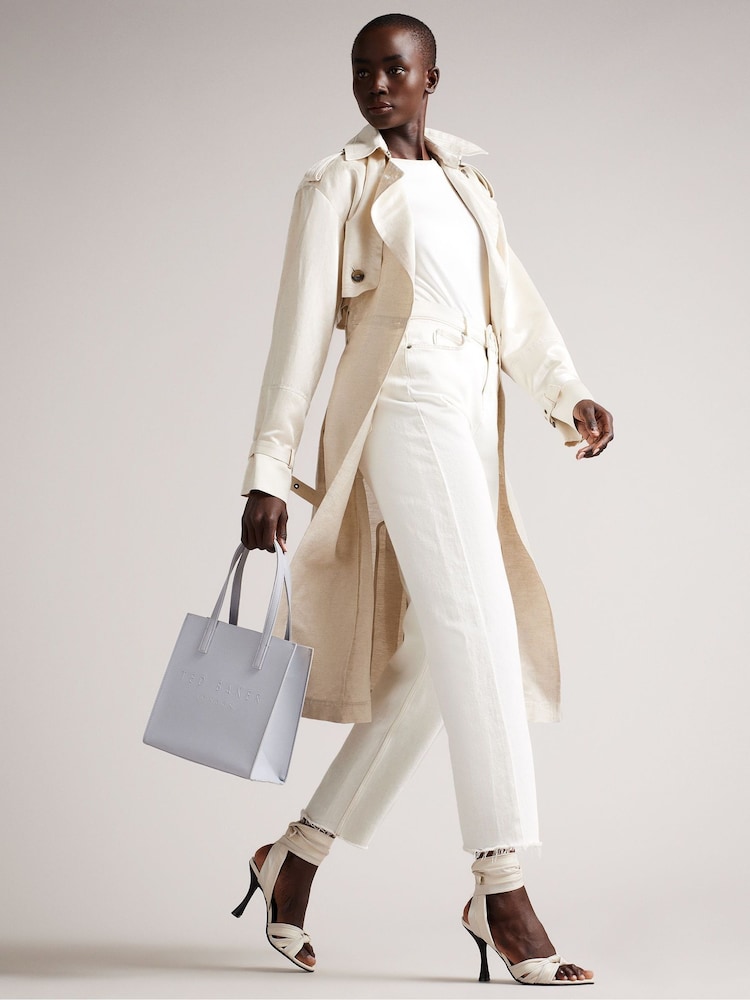 siva - Majhna torbica Ted Baker Crosshatch Icon  - Slika 1 iz 5