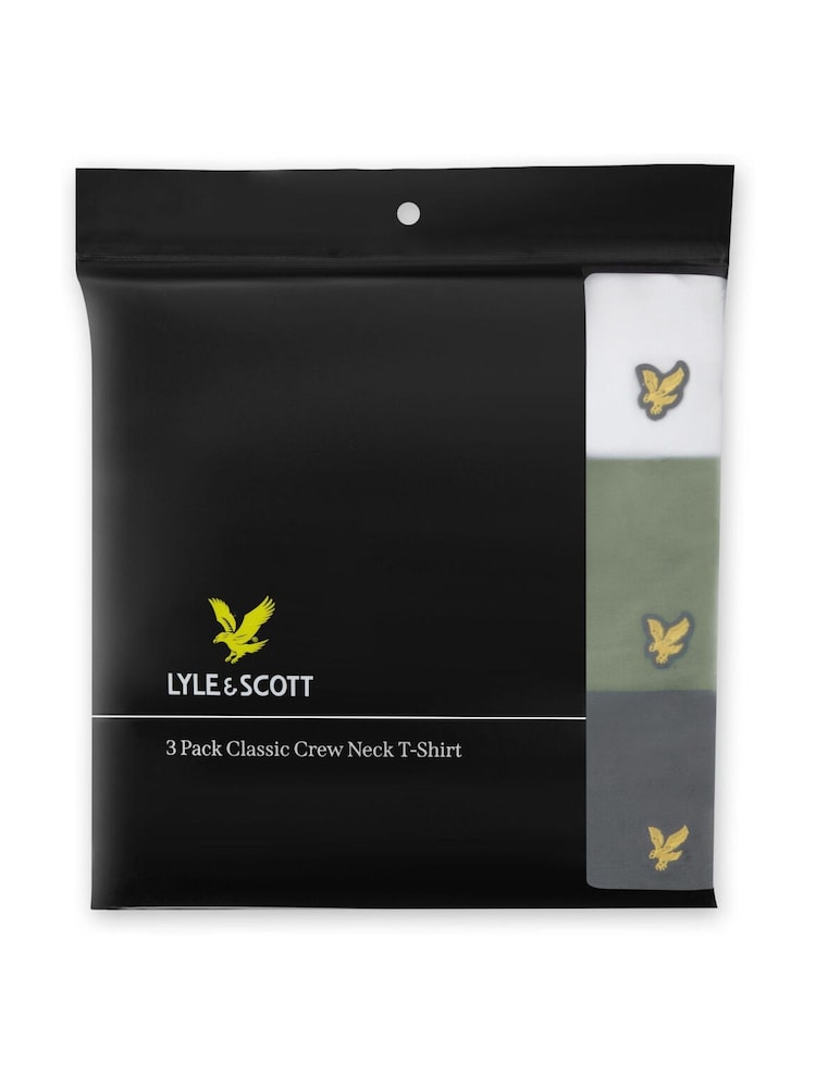 Lyle & Scott Black Loungewear T-Shirts 3 Pack - Image 5 of 5