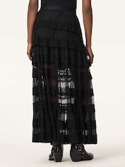 AllSaints Black Maggie Skirt - Image 4 of 7