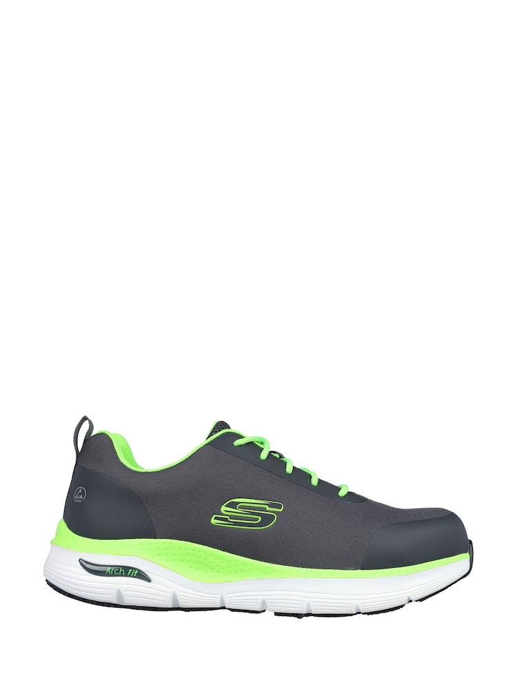 Gris - Zapatillas de deporte antideslizantes para hombre Work Arch Fit Ringstap de Skechers - Imagen 1 de 3 Gris - Zapatillas de deporte antideslizantes para hombre Work Arch Fit Ringstap de Skechers - Imagen 1 de 3