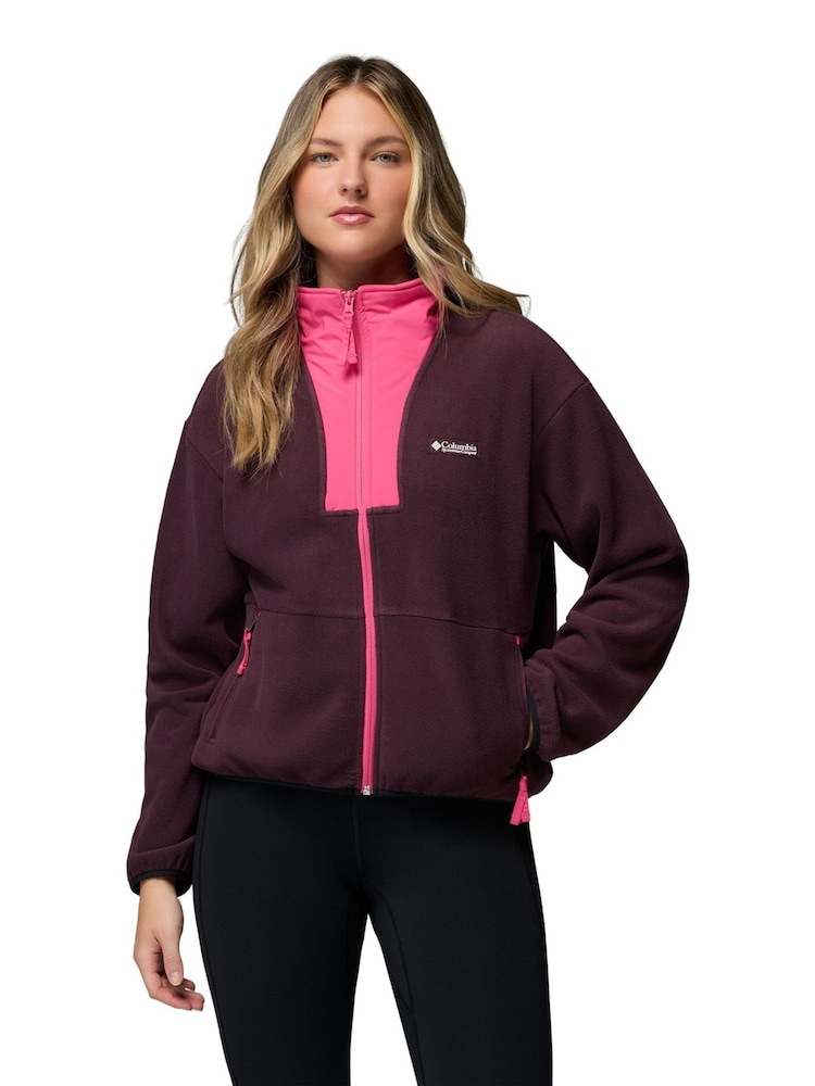 Columbia Pink Sequoia Grove II Full Zip Fleece - Image 1 of 4 Columbia Pink Sequoia Grove II Full Zip Fleece - Image 1 of 4