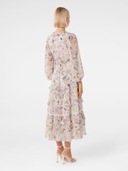 Forever New Light Pink Locky Trim Insert Midi Dress - Image 3 of 5