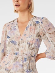 Forever New Light Pink Locky Trim Insert Midi Dress - Image 5 of 5