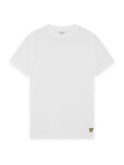 Lyle & Scott White Loungewear T-Shirts 3 Pack - Image 2 of 8