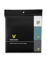 Lyle & Scott White Loungewear T-Shirts 3 Pack - Image 6 of 8