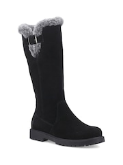 Hush Puppies Black Honor Long Boots - Image 2 of 4