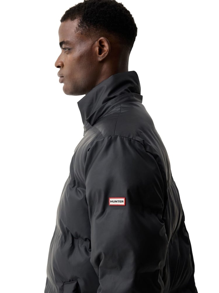 Hunter Black Wiley Sonic Welded Puffer Jacket - Image 4 of 4 Hunter Black Wiley Sonic Welded Puffer Jacket - Image 4 of 4