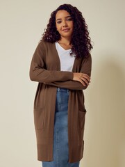 rjava - M&Co Longline pletena jopa - Slika 1 iz 5