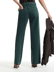 River Island Green Relaxed Fit Straight Leg Jeans - Image 4 of 4