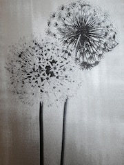 Arthouse Silver Metallics Aliums Canvas - Image 2 of 4