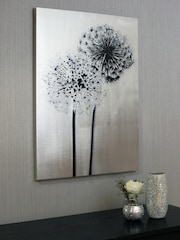 Arthouse Silver Metallics Aliums Canvas - Image 3 of 4