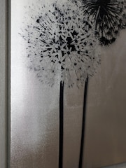 Arthouse Silver Metallics Aliums Canvas - Image 4 of 4