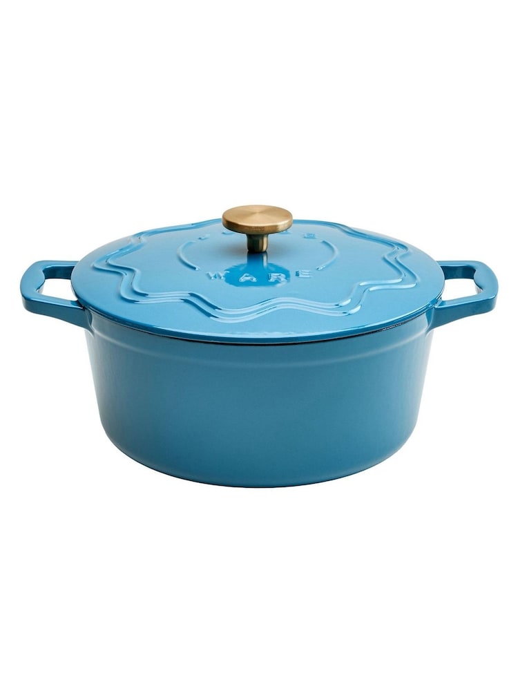 Judge Blue 26cm Enamelled Cast Iron Casserole - Image 6 of 6 Judge Blue 26cm Enamelled Cast Iron Casserole - Image 6 of 6