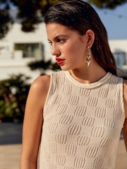 Sand/Natur - Gehäkeltes Tanktop - Bild 4 von 6