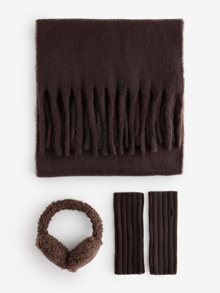 Cotton On Brown Cosy Bundle Set 2 - Image 1 of 3 Cotton On Brown Cosy Bundle Set 2 - Image 1 of 3