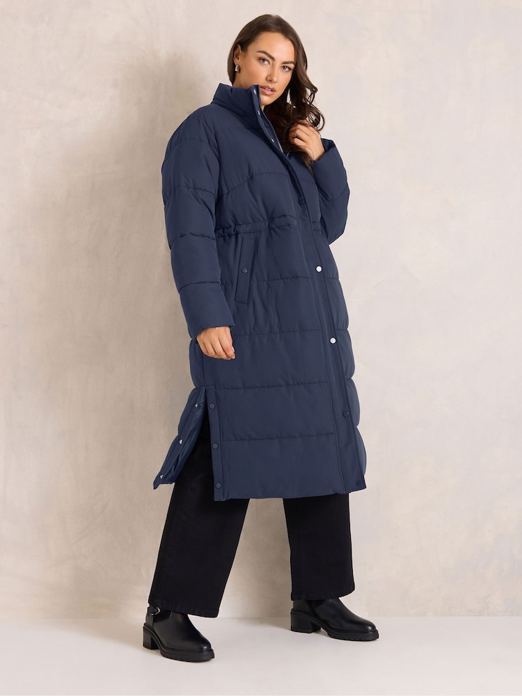 Evans Blue Puffer Coat - Image 1 of 6 Evans Blue Puffer Coat - Image 1 of 6