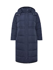 Evans Blue Puffer Coat - Image 5 of 6