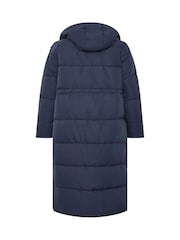 Evans Blue Puffer Coat - Image 6 of 6