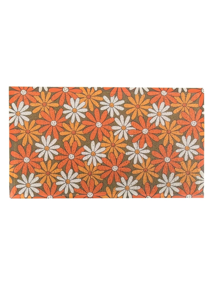 Artsy Mats Multi Happy Flowers Doormat - Image 2 of 2