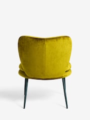 Rockett St George Luxe Needlecord Velvet Vintage Green Perfect Accent Chair - Image 6 of 8