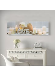 Art For The Home Natural Love LED Wall Art - Image 1 of 3