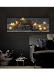 Art For The Home Natural Love LED Wall Art - Image 3 of 3