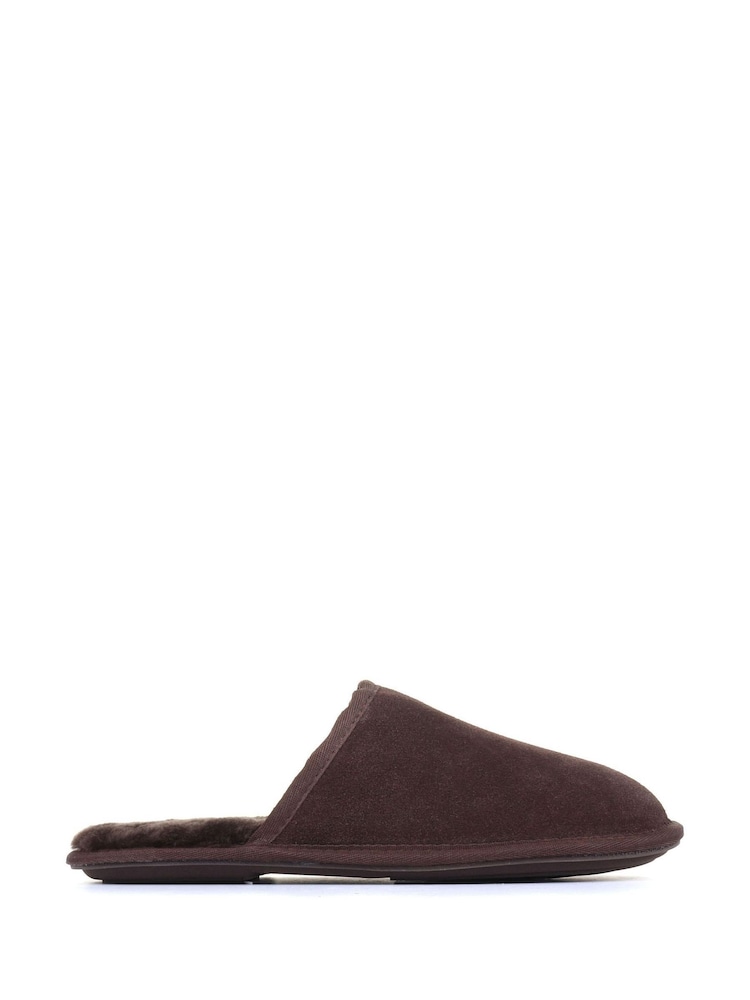 Jones Bootmaker Men's Sheepskin Lined Mule Slippers - Image 2 of 7