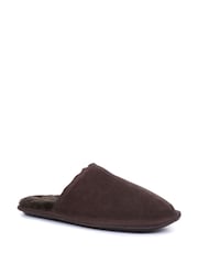 Jones Bootmaker Men's Sheepskin Lined Mule Slippers - Image 3 of 7