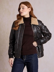 Lakeland Leather Brown Armaside Leather Aviator Jacket - Image 2 of 5