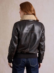 Lakeland Leather Brown Armaside Leather Aviator Jacket - Image 5 of 5