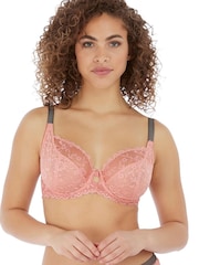 Freya Pink Offbeat Under Wired Plunge Bra - Image 1 of 3