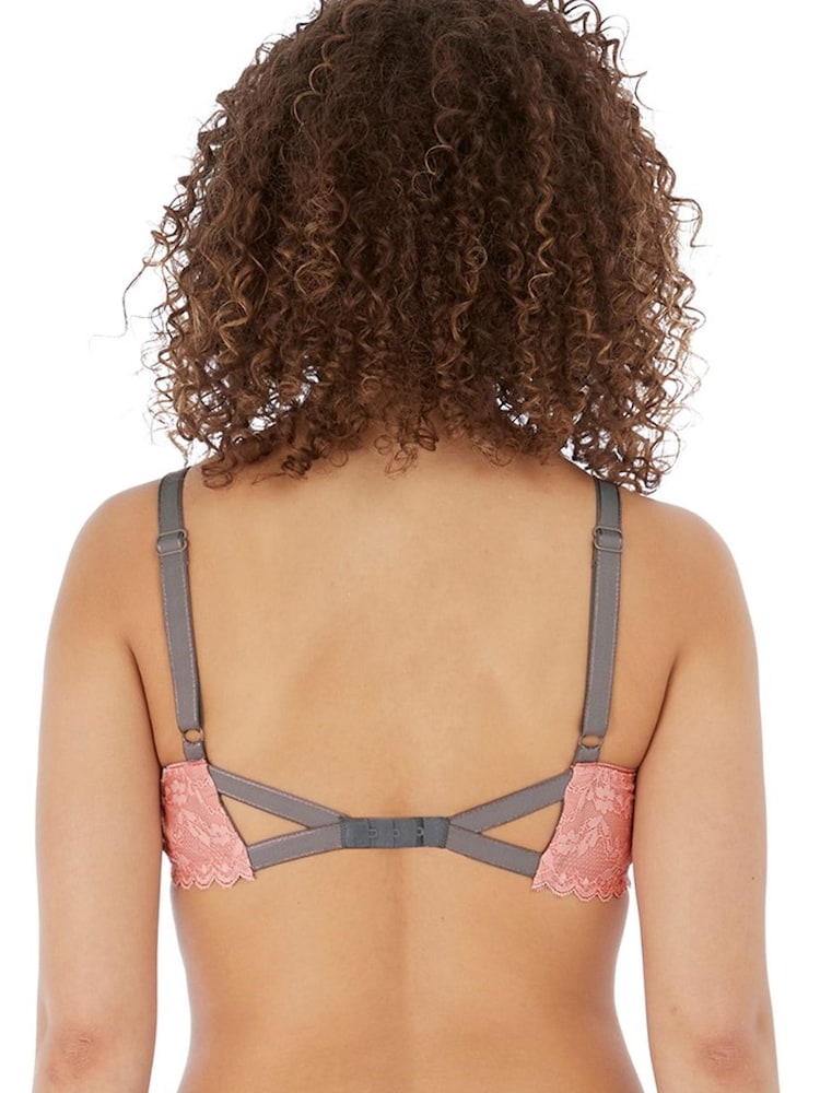 Freya Pink Offbeat Under Wired Plunge Bra - Image 2 of 3