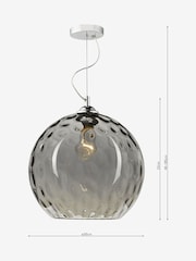 Dar Lighting Clear Aulax Ceiling Light Pendant - Image 4 of 4